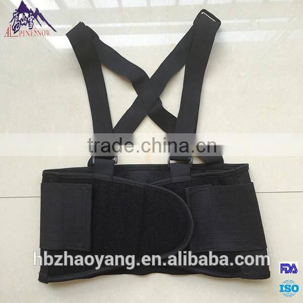 Medical grade back support belts for men with suspender