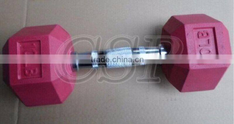 equipment fitness cheap price wholese rubber coated stainless steel dumbbell set for male bodybuilding use popular color