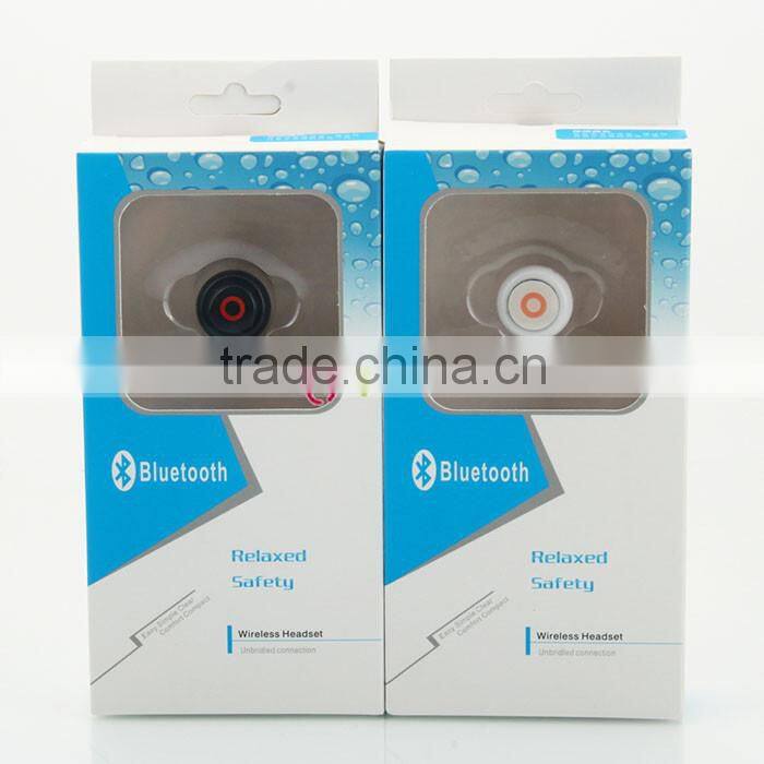 Universal Type Button Style 1-to-2 High-fidelity Stereo Wireless Bluetooth Headset Black