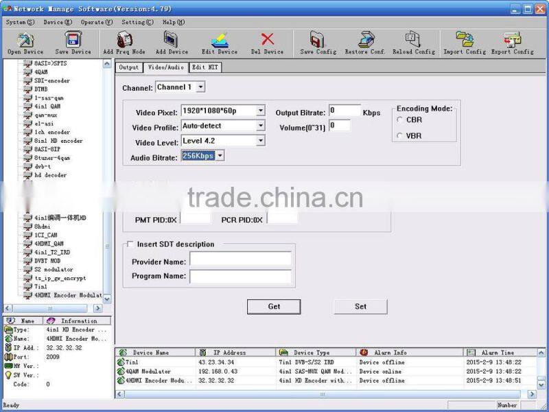 SC-4204 4 HD H.264 Encoder to DVB-C RF Modulator