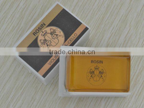 violin shape wood box packaged cello rosin