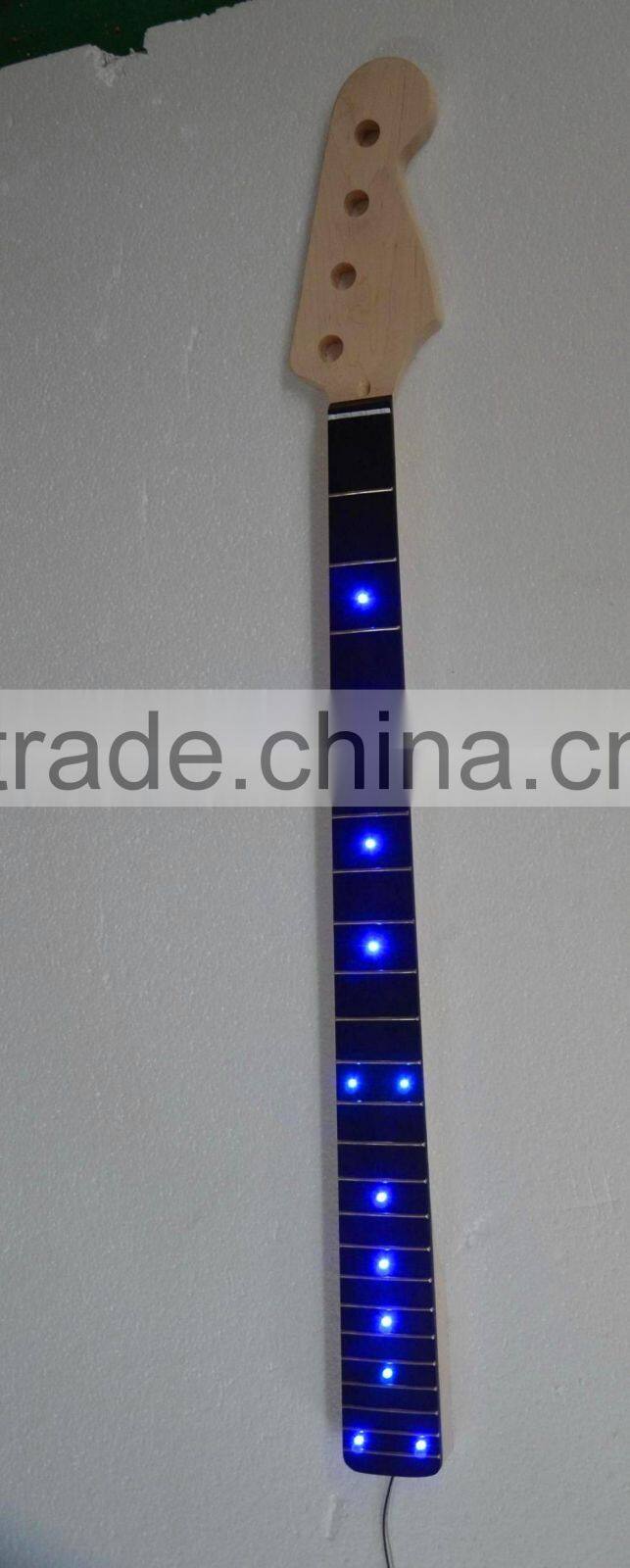 PB/JB electric bass guitar led blue light neck with ebony fretboard