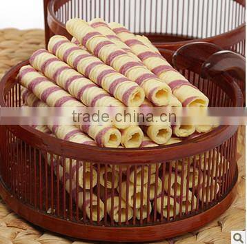 KH full automatical centre filling egg roll machine / egg roll production line / wafer roll making machine