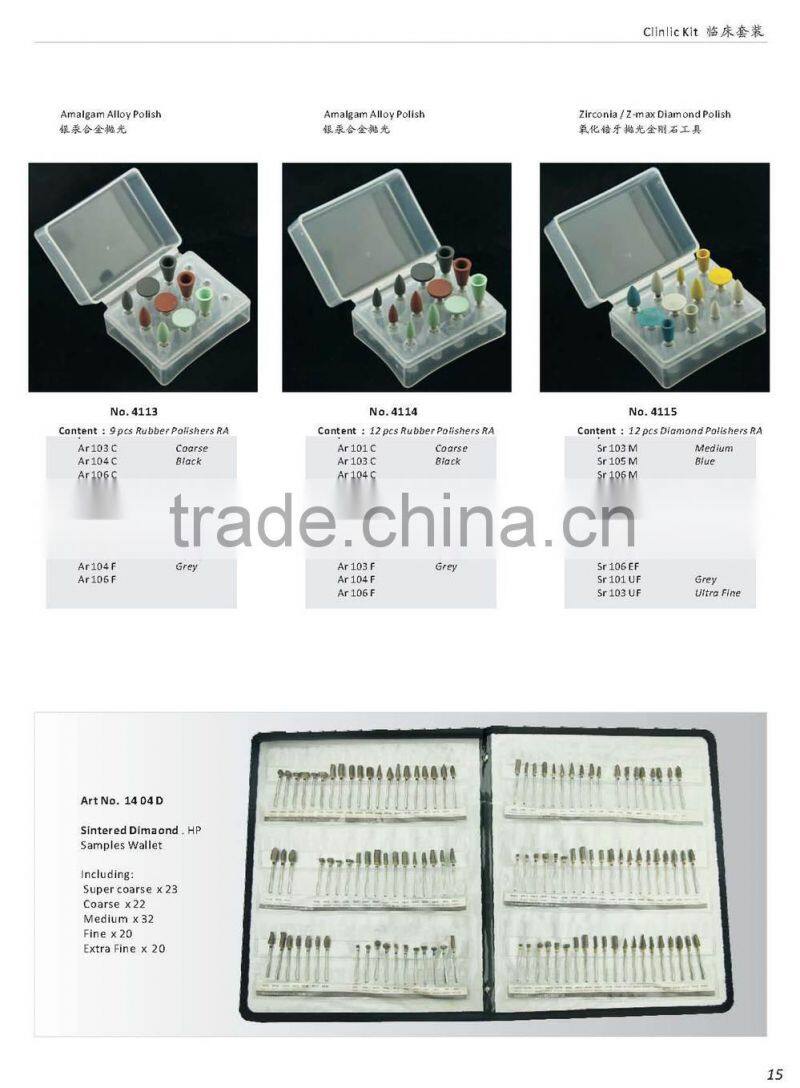 4113 amalgam alloy polish metal rubber silicone polishing kit