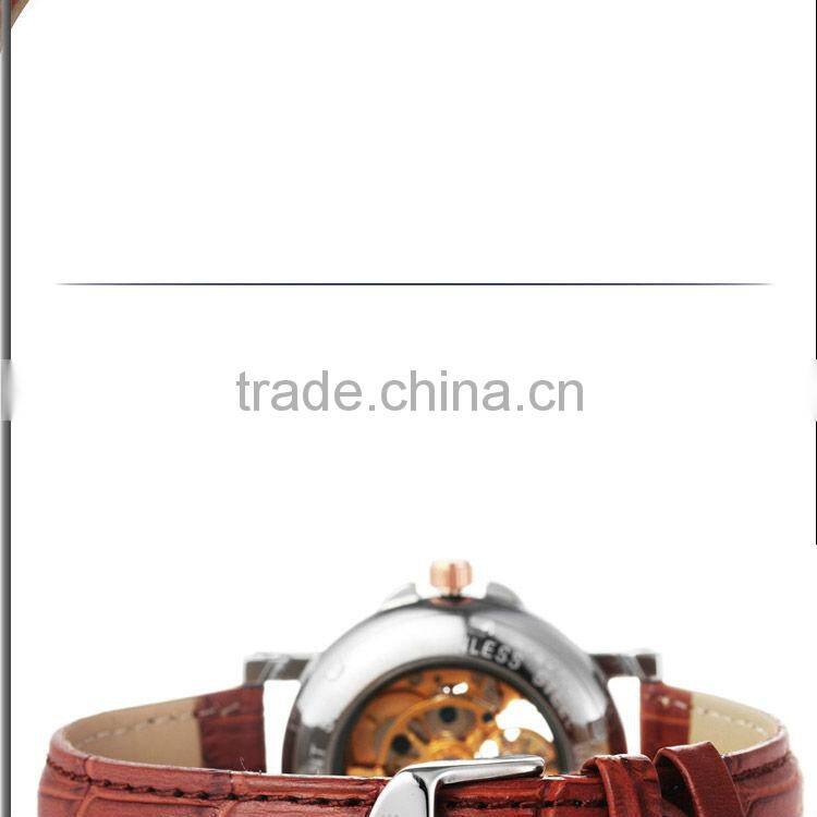 Latest Design Genuine Leather Luxury Machanical Watch