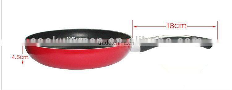 Aluminumnon-sticking fry pan with bakelite handle and induction bottom