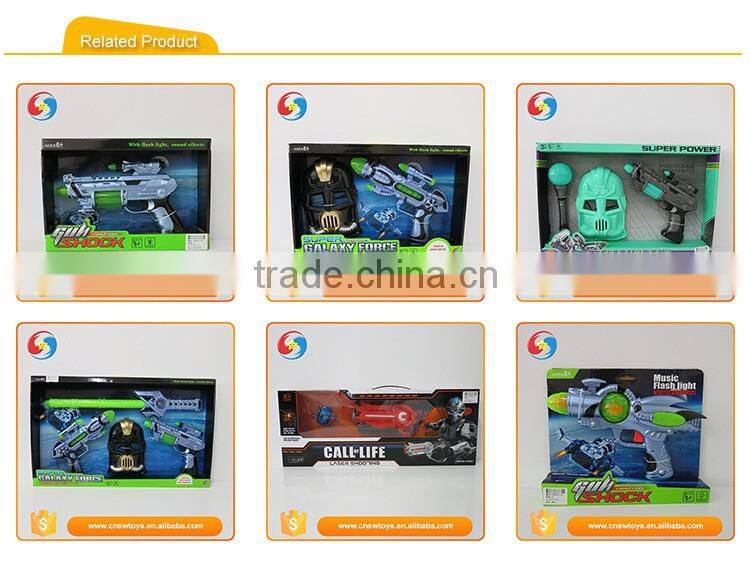 B/O electronic flashing led toys plastic shooting gun with sound and light