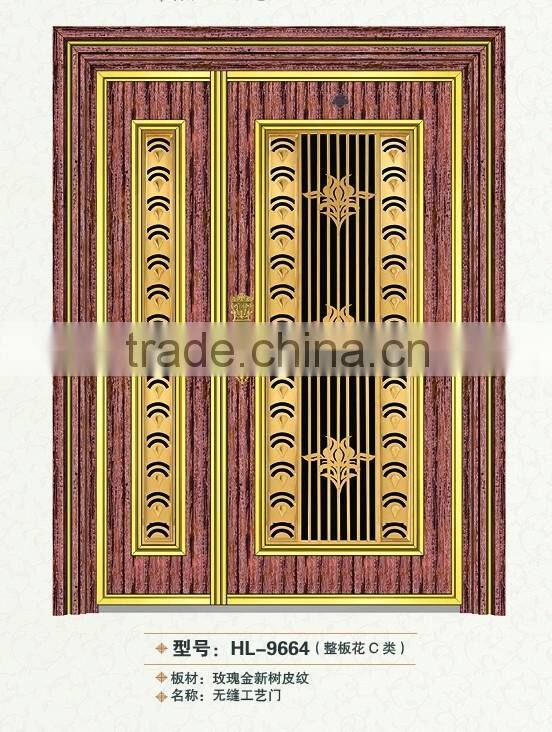 Mordern house used stainless steel exterior front door designs seamless door