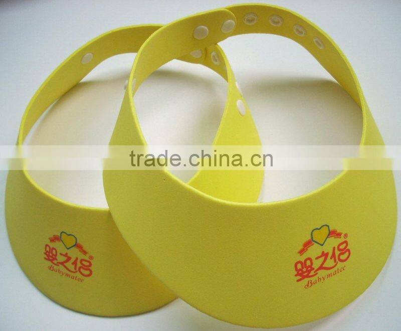 Orange shape EVA foam sun cap with 2 colors printing