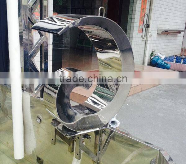 Stainless Steel water curtain Waterfall Spillway with LED light