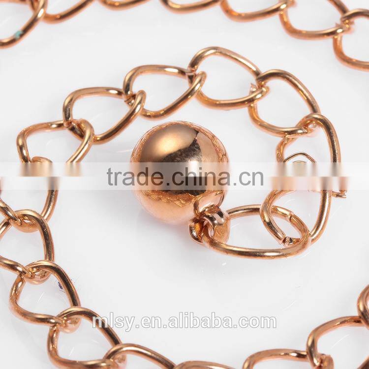 Ornamental Sweater chain for lady's shoe mild steel ornament bag clothing Brightness F1-80035
