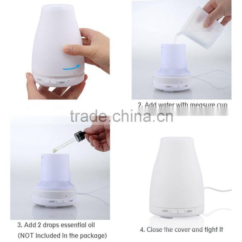 7 Color Changing Soothing Mist Humidifier 100ml Aromatherapy Oil Diffuser