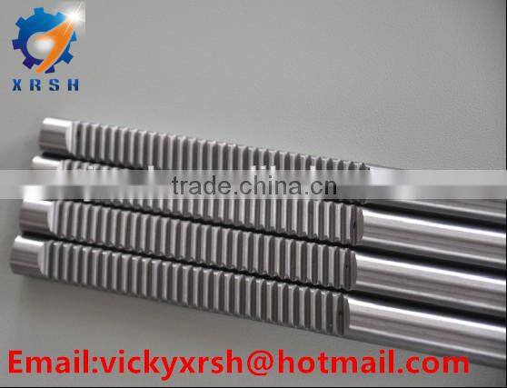 Customized C45 steel round gear rack