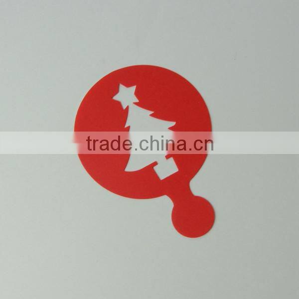 Decorating mould, eco-friendly cake stencil, cappuccino art template