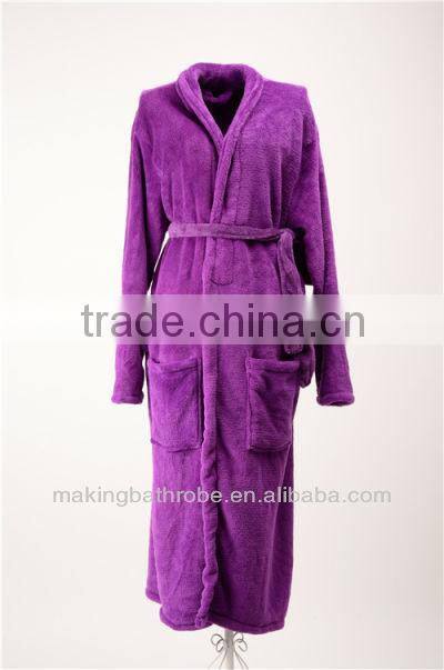 Wholesale 100% coral fleece bathrobe