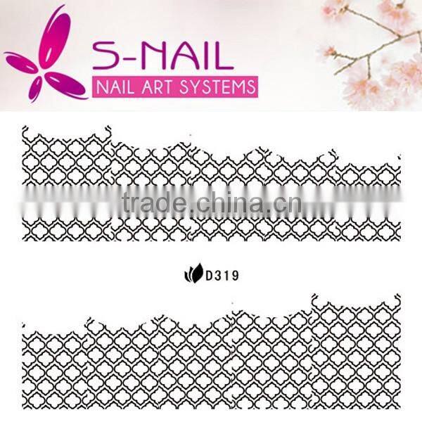 wholesale New design Lace Nail Art Wraps / Nail Strips Stickers& Decals made in yiwu