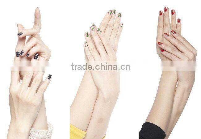 hot sell Random Spots Pink art nail sticker/nail wraps (SFF070)