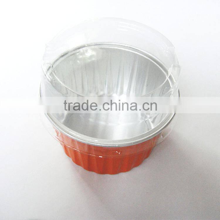 aluminum foil christmas pudding cup with lid in guangzhou