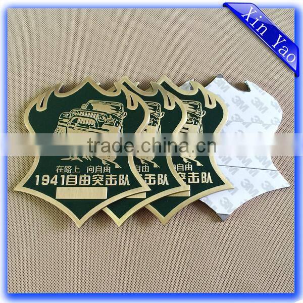Promotional club high quality zinc alloy antique bronze car badge