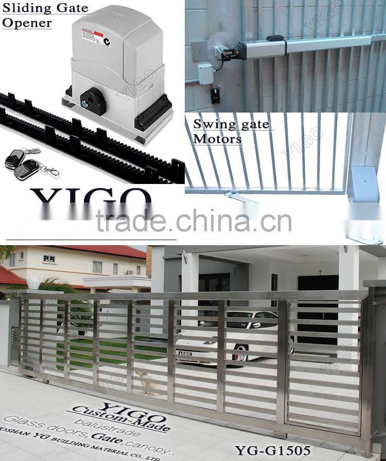 Glass Stainless steel gate, stainless steel door