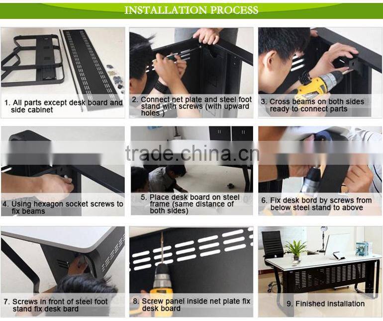 modern 4 person office computer workstation desk