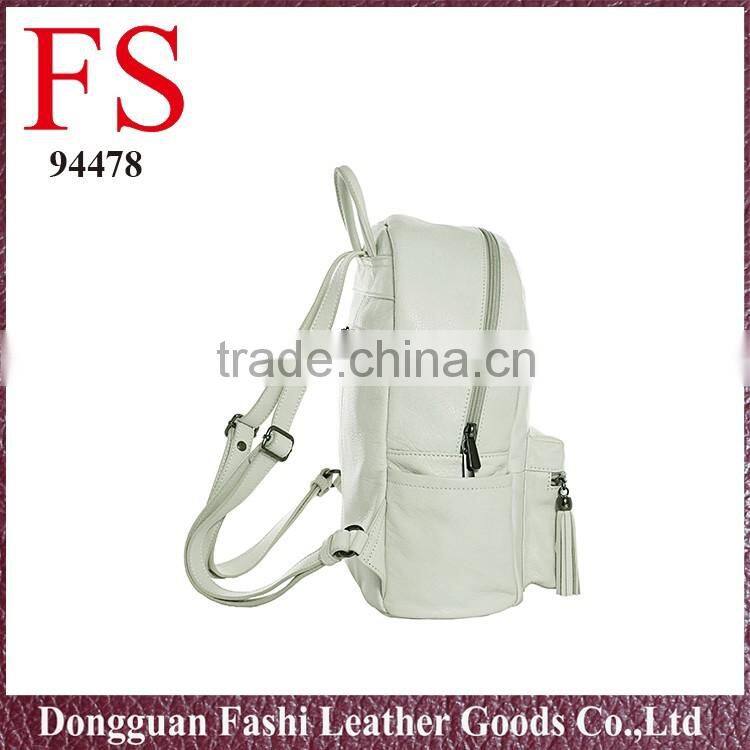 Hiking new genuine leather backpack for school girls
