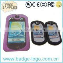 fashion anodized aluminum dog tag chain