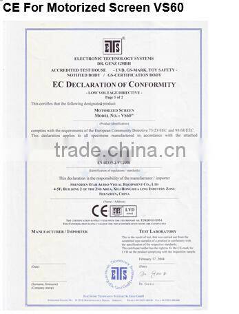 Fixed Frame Screen with black velvet