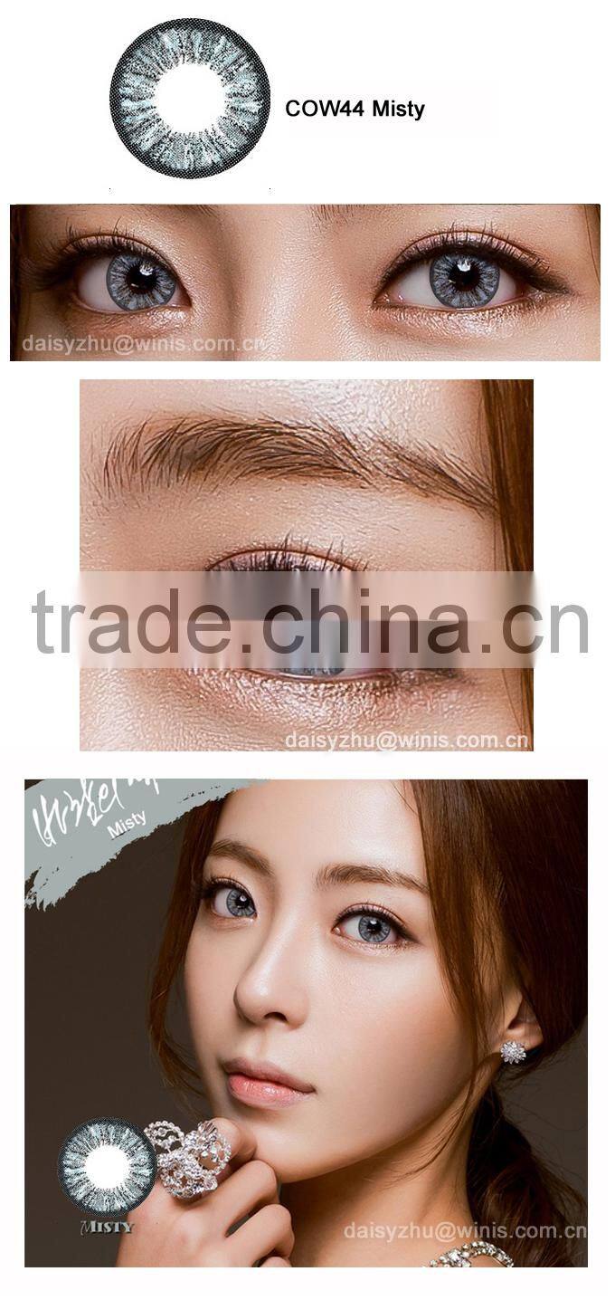 50 colors Colors of the Wind COW42 Natual Gray cosmetics wholesale color contact lens yearly 3 tone korea contact lenses