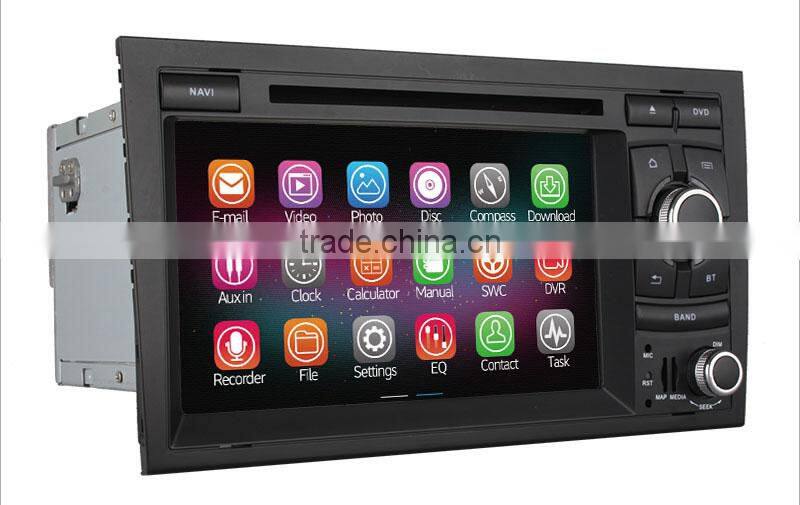 Wholesale price Quad Core Rk3188 Android 4.4 up to android 5.1 Auto Radio player for Audi A4 2002-2008 1024*600 2G RAM