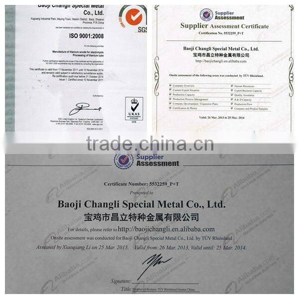 Baoji lead oxide titanium anode for water treatment