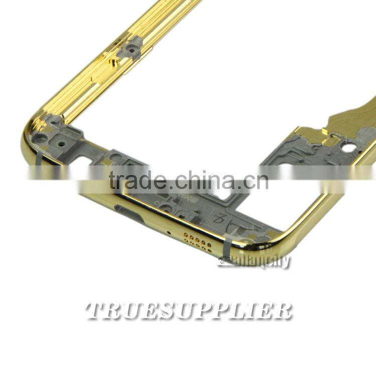 Factory Price Gold plating middle frame for SAMSUNG S6 Gold plated Middle Frame with Diomands