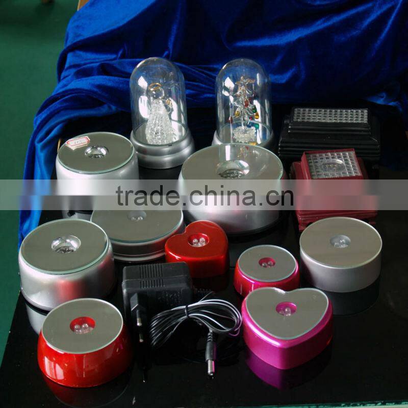 New Arrival large crystal rotary light led base large(R-1489)