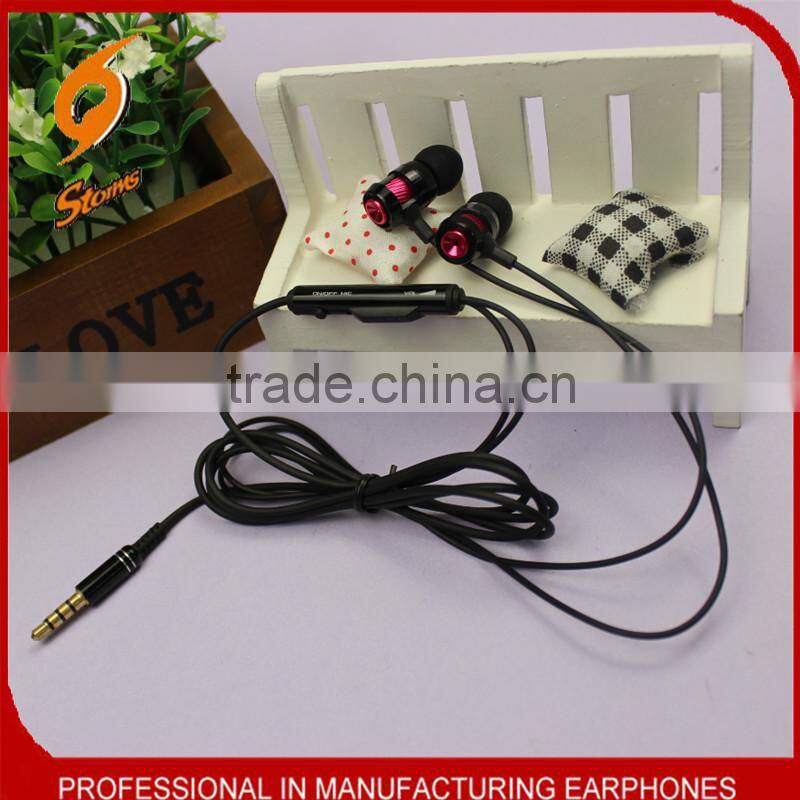 Highly quality earphone for mobile phone ,matel Earphone With Mic