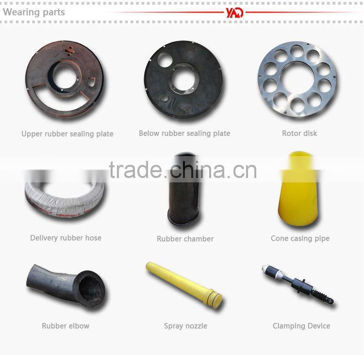 Most Competitive Advantage Hsp7 Bridge Repair Construction Rubber Wheel Gunite Spare Parts
