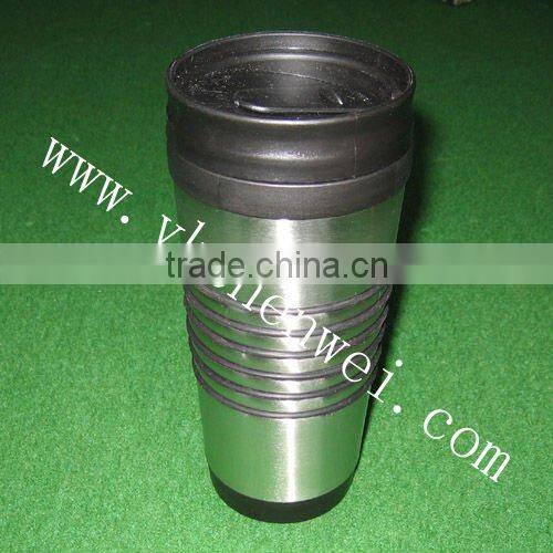 18oz stainless steel mug with plastic outer