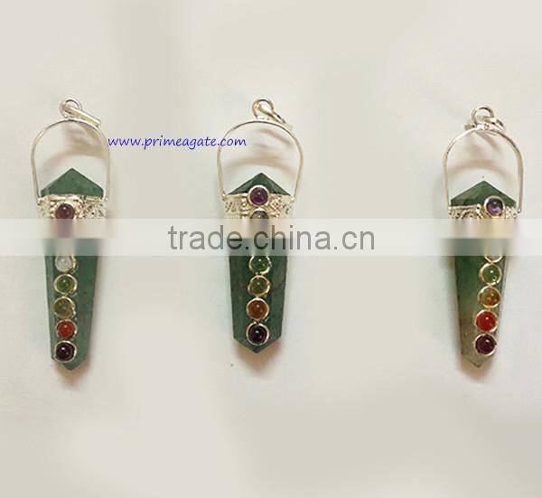 Green Aventurine Chakra Pendant | Wholesale agate Jewellery