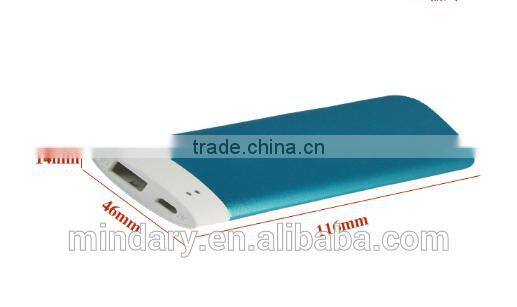 2200mAh/4000mAh slim plastic big capacity power bank
