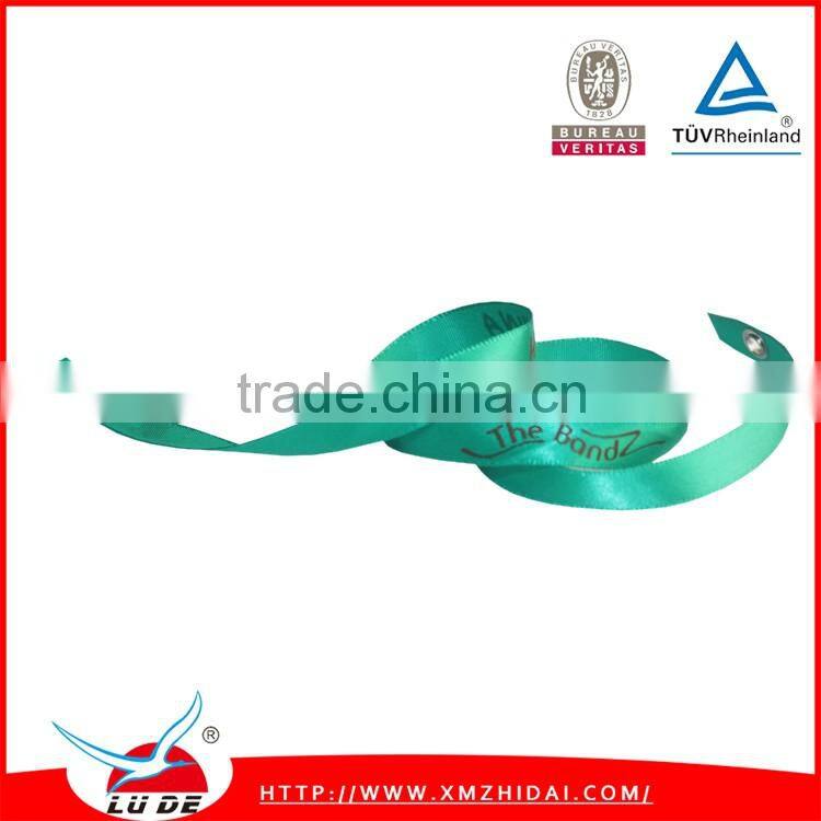 2016 Festival happy event fabric ribbon wristband