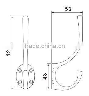 CH001 Stainless steel Door Cloth coat hanging Hook