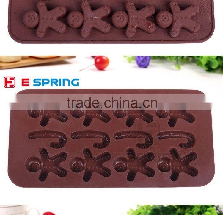 Silicone Gingersnap Christmas Chocolate Cake Cookie Muffin Jelly Baking Mould
