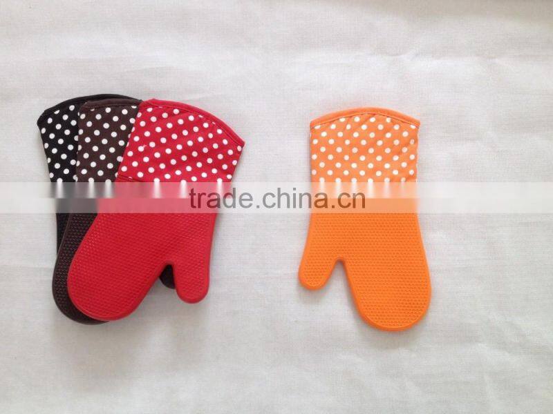 Hot Sale Heat Resistant Silicone Oven Mitts for Cooking, Baking and BBQ