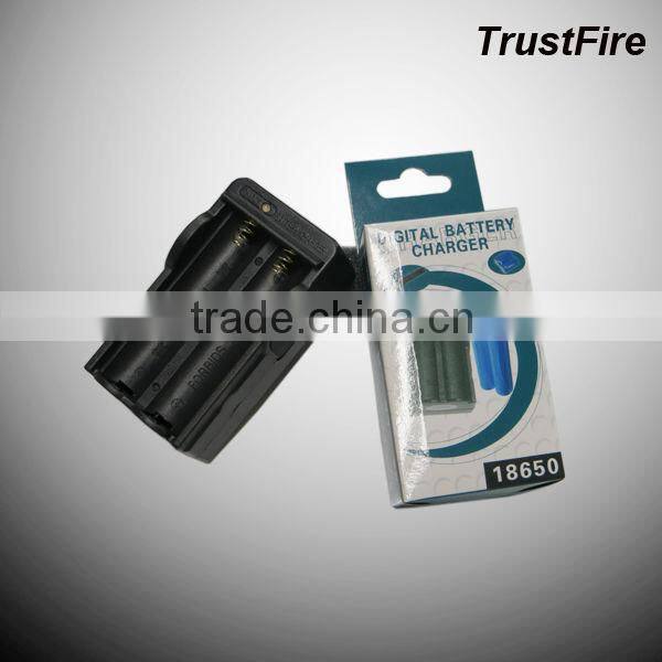 TrustFire 3.7V 18650 power battery charger Black 110V~240V Li-ion Battery Charger plug-in with US EU plug