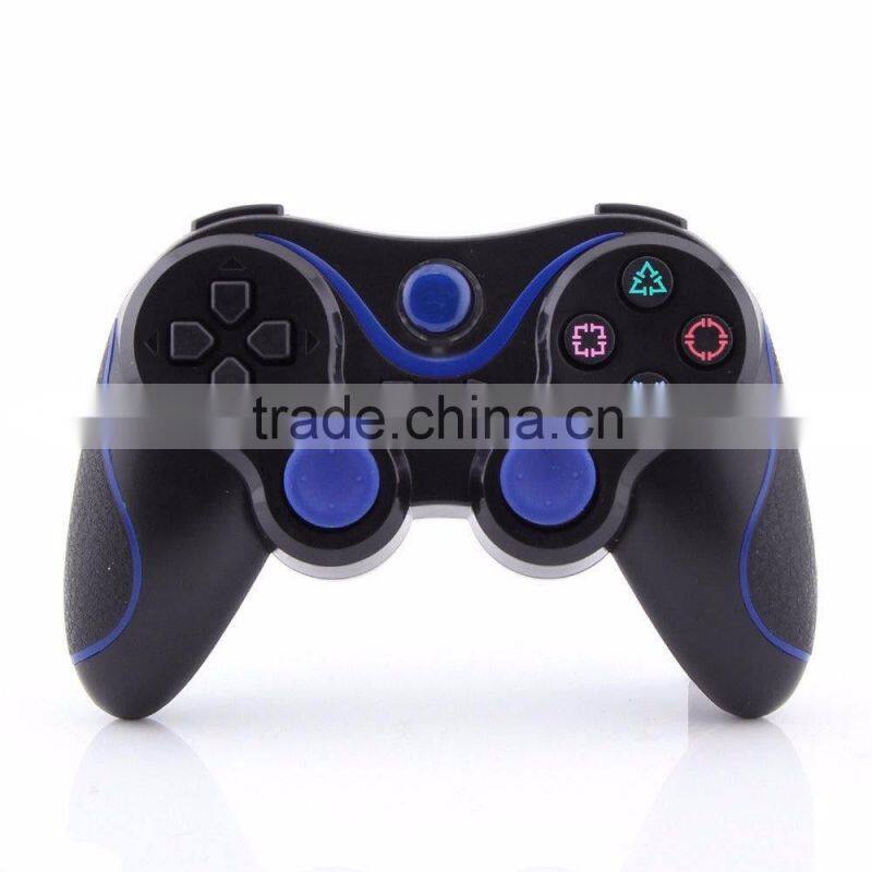Blue and Black Wireless Bluetooth Sixaxis Controller for Sony PS3 Console GameBluetooth Sixaxis Controller