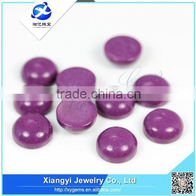8mm Factory wholesale bead china manufacturing semi precious loose beads round beads purple cabochon turquoise rough