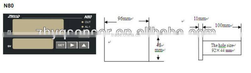 2 relay alarms output for Digital Pressure Indicator