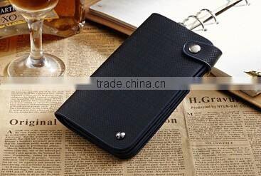 Best quality cow hide leather practical pocket credit card case holder