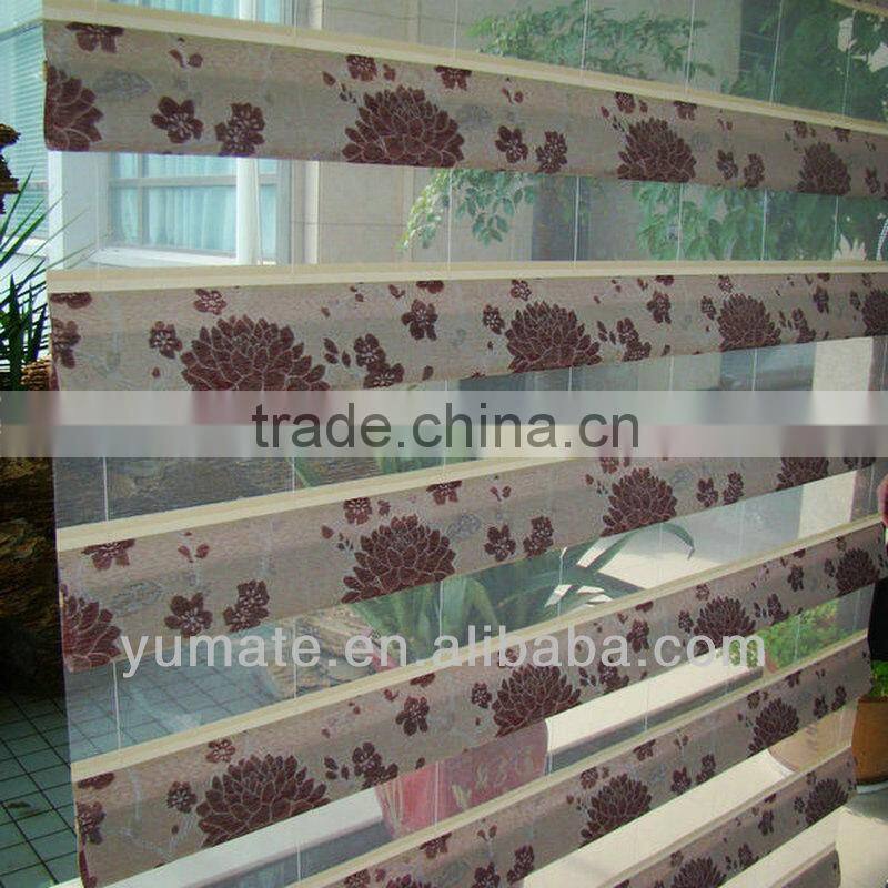 YUMA 100% polyester peacock shade window blind