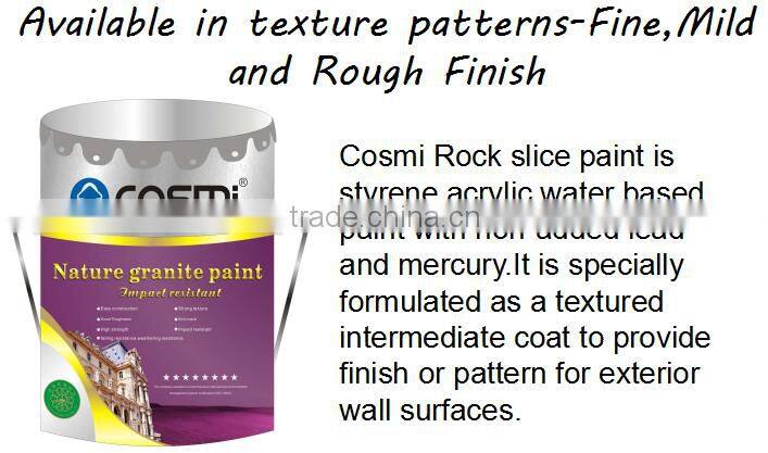 Granite stone spary wall paint for exterior Eco-friendly Acrylic wall coating