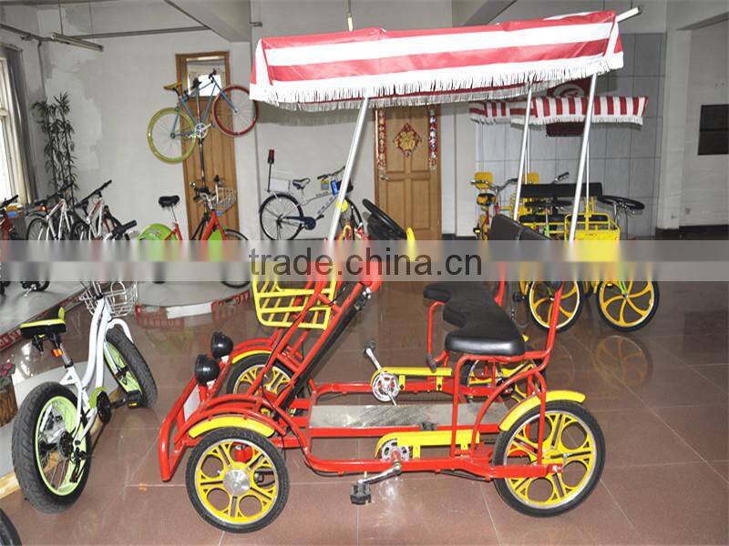 china luxury family four wheel adult two person surrey bike for sale
